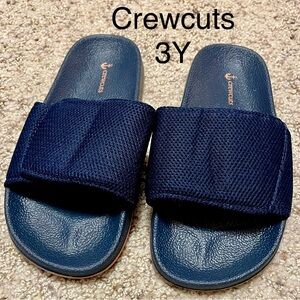 Crewcuts Dark Navy Slide Sandals